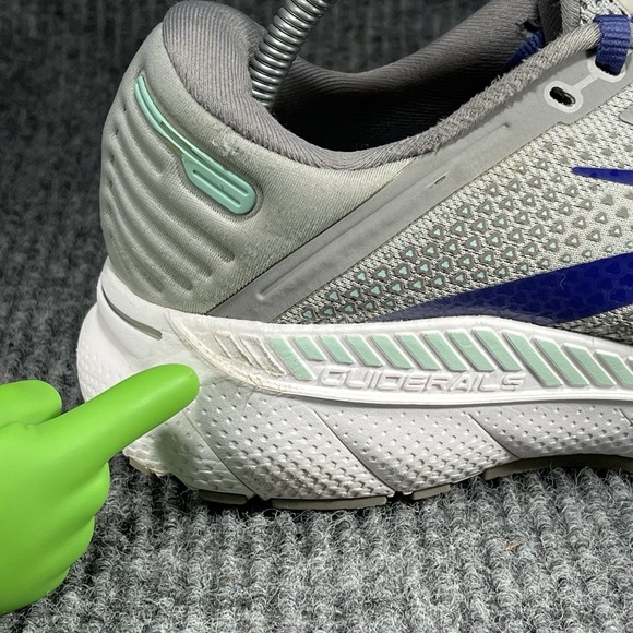 Brooks Adrenaline GTS 22 Women's Size 10.5 Alloy Blue Running Shoes 1203531B045 - Picture 7 of 16